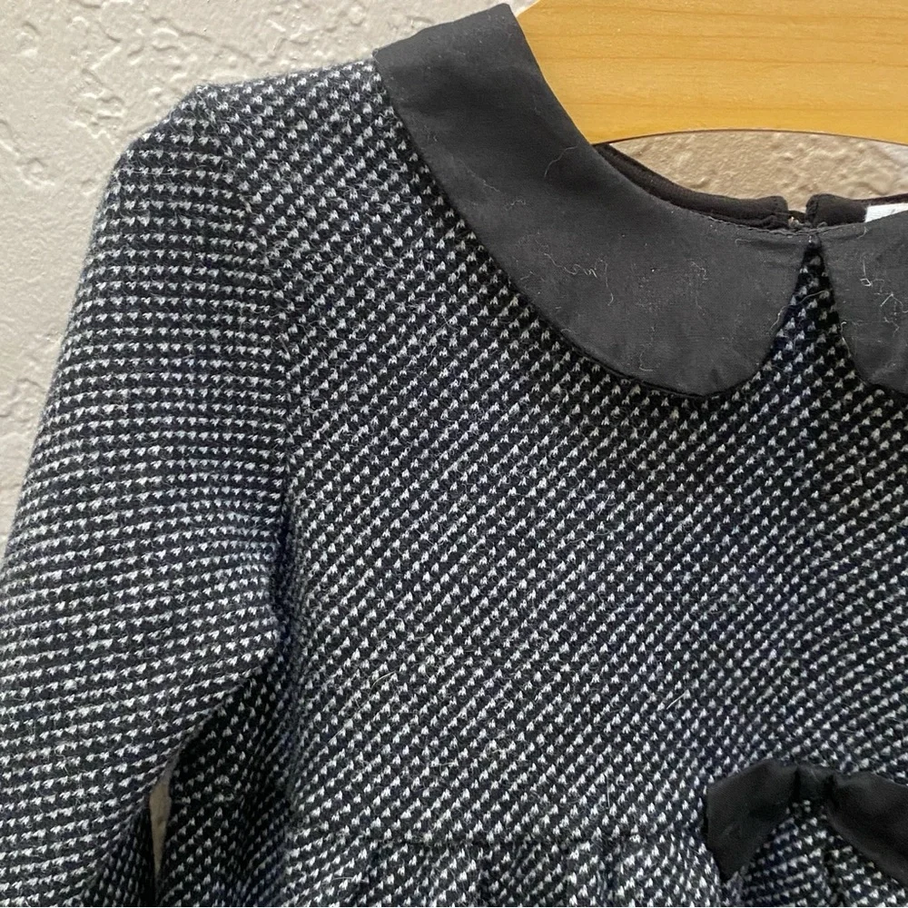 H&M Black Tweed Holiday Dress ~ Size 18m